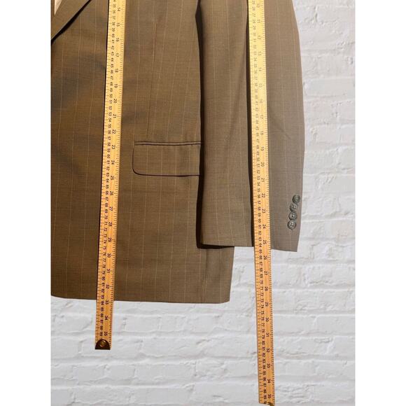 Kilburne and Finch 48R Gray Blue Pinstripe Blazer Casual Sport Coat Jacket - Picture 12 of 15